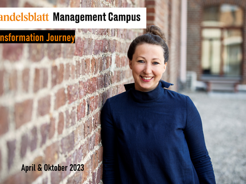 Transformation Journey des Handelsblatt Management Campus‘ 2023 mit Theresa Ebel