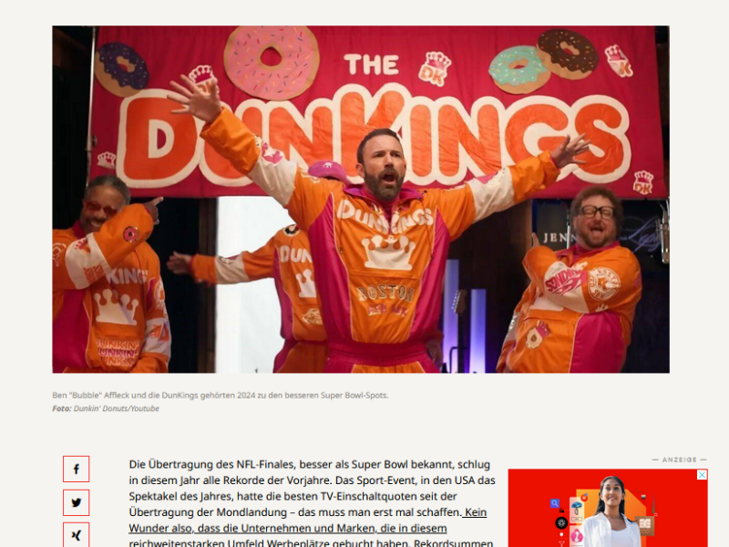 Welche Marken nutzen erfolgreich die riesige Aufmerksamkeit und Reichweite des Super Bowl?
