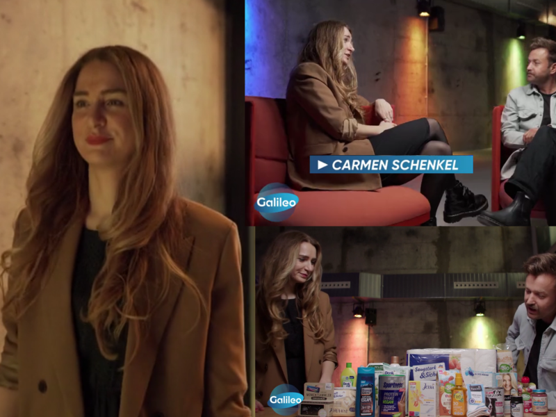 Carmen Schenkel erklärt das Phänomen dm in „Galileo“ bei ProSieben