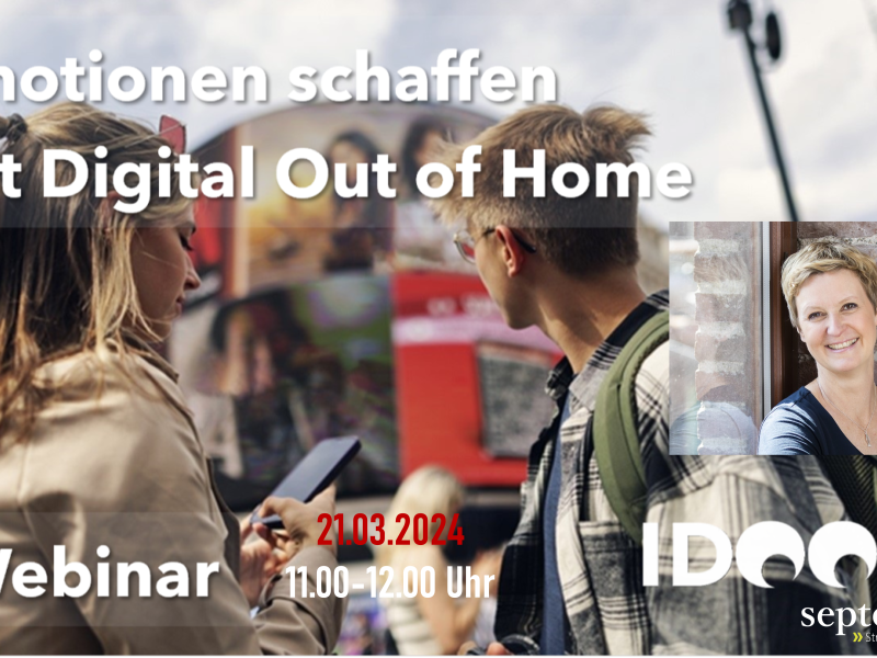 Webinar mit Cornelia Krebs: Emotional abholen mit Digital Out of Home