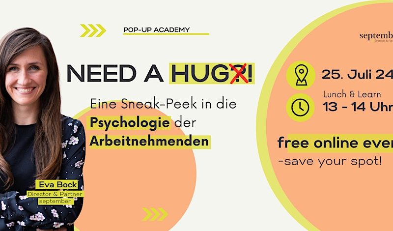 #september POP-UP Academy. Nächster Termin: 25. Juli 2024. Mit Eva Bock.