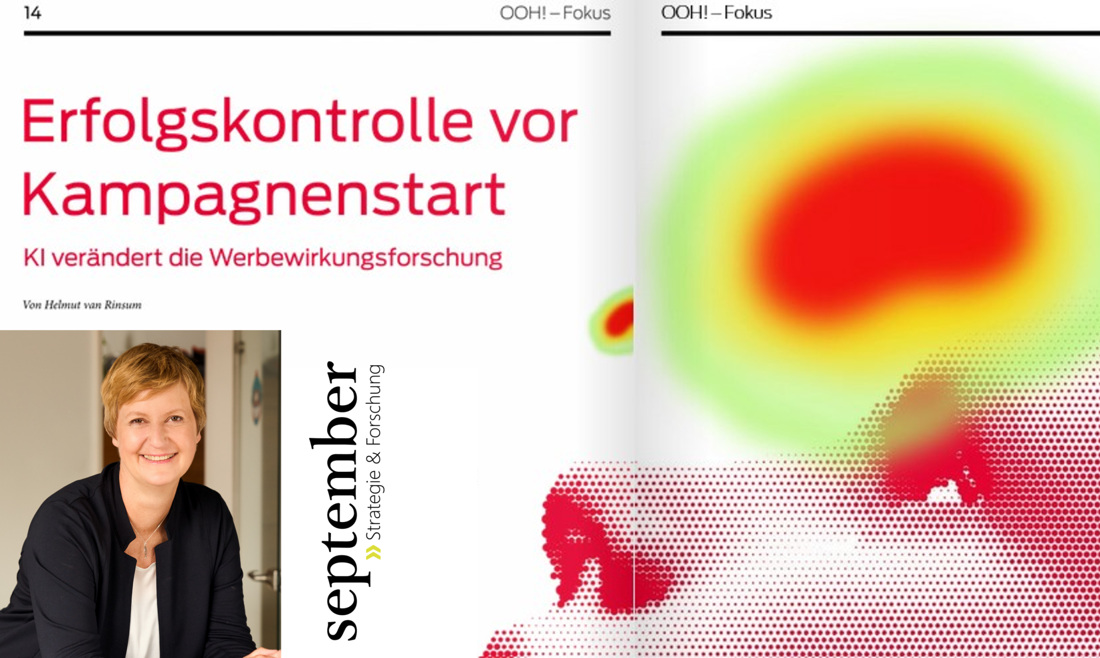 Im OOH!-Magazin zieht Cornelia Krebs ein Fazit zum Einsatz von KI in der Werbewirkungsforschung: „KI erleichtert viele zeitraubende Prozesse, aber sie kann weder fühlen noch interpretieren.“