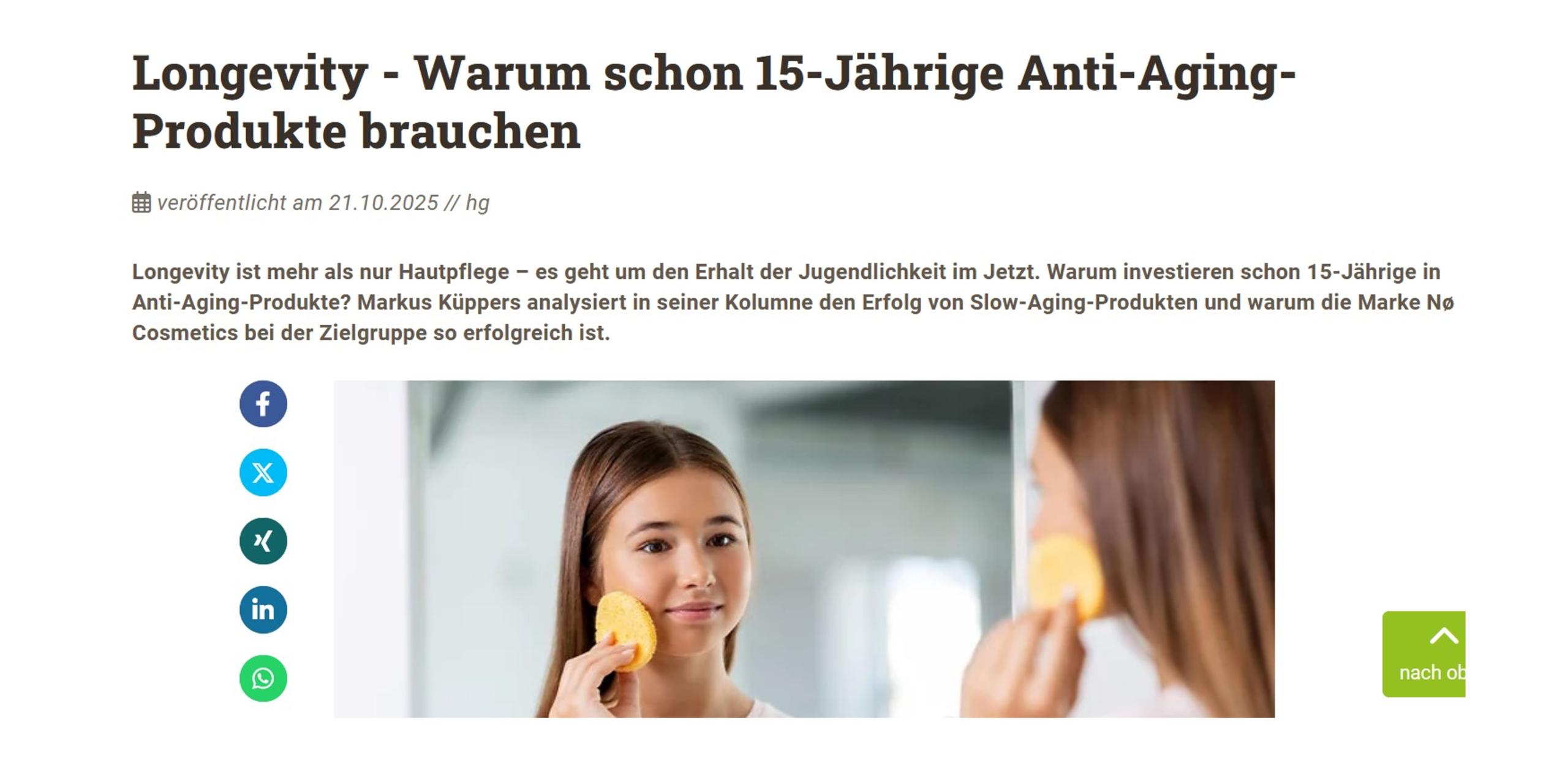 Wait! What? Anti-Aging-Produkte für 15-Jährige? Warum Longevity kein Boomer-Thema ist, erklärt Markus Küppers bei marktforschung.de. Wait! What? Anti-Aging-Produkte für 15-Jährige? Warum Longevity kein Boomer-Thema ist, erklärt Markus Küppers bei marktforschung.de.