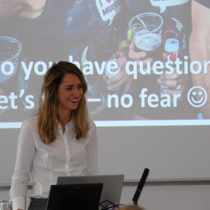 Carmen Schenkel auf dem ESOMAR Career Event in Pforzheim