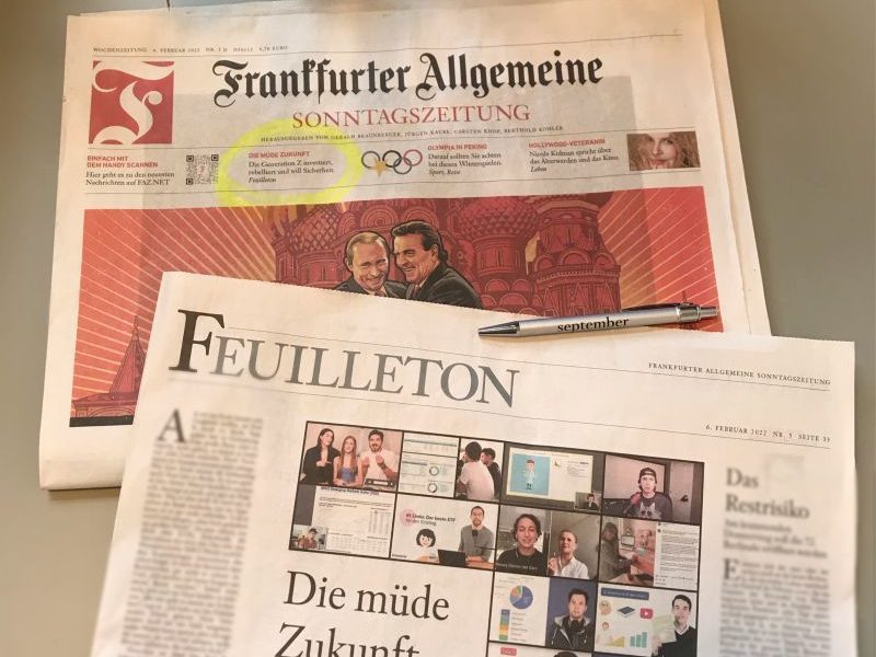 Druckfrische #september Insights in der FAZ Sonntagseitung zu den #welpenderwallstreet